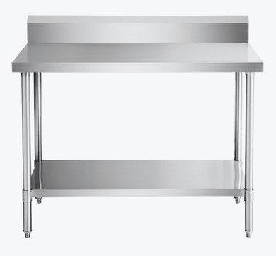 Modular Systems WBB7-1200/A 1200mm Stainless Steel Commercial Workbench with Splashback