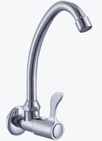 T20139L Sunmixer Wall Mounted Gooseneck Faucet with Front Handle