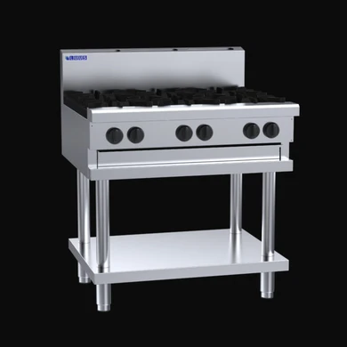 Luus CS-6B Commercial Gas 6-Burner Cooktop (900mm Wide)