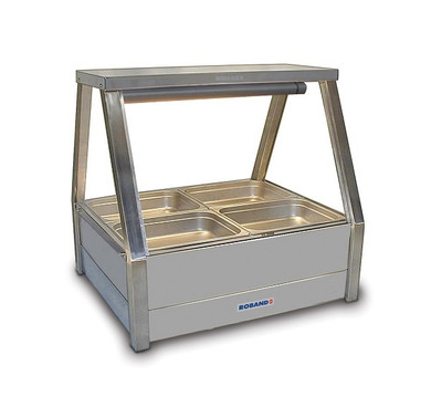 Roband E22 Straight Glass Double Row Commercial Hot Food Display Bar