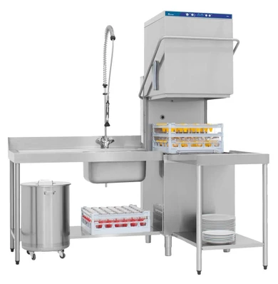 Eurowash EW800 Commercial Passthrough Hood Dishwasher