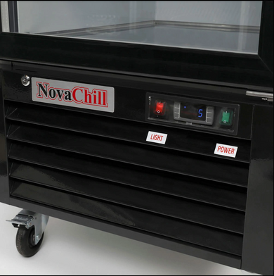 NovaChill SM2000GZ - Triple Glass Door Display Freezer Bottom Mount - 2050 Litre