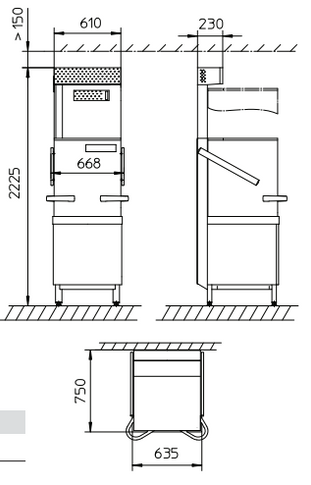 Winterhalter PT-M Energy - Pass Through Dishwasher