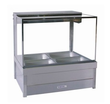 Roband S22RD 700mm Square Glass Hot Foodbar