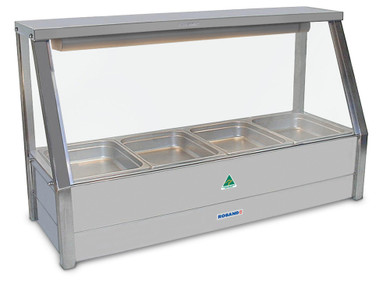 Roband E14 Straight Glass Single Row Commercial Hot Food Display Bar