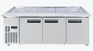 Thermaster Two Door Cold Bench Salad Station 6x1/1 GN Pans PG210FA-XB