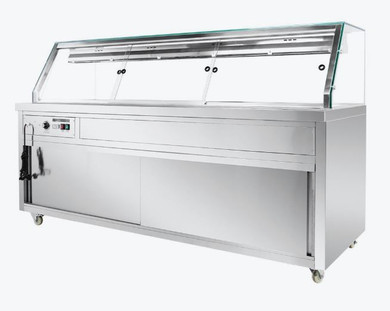Thermaster Wet and Dry Bain Marie Display 6x1/1 GN Pans PG210FE-XG