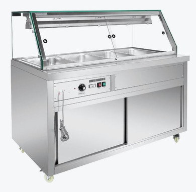 Thermaster Wet and Dry Bain Marie Display 4x1/1 GN Pans PG150FE-XG