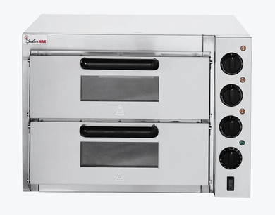 BakerMax Compact Countertop Double Deck Electric Pizza Oven EP-2T