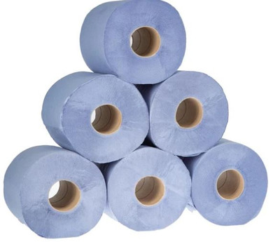 Jantex DL921 Centre Feed Roll Blue 2ply 400 sheets (Pack 6)