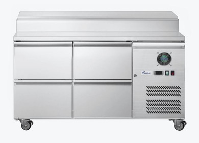 FED-X S/S Four Drawer Sandwich Counter - XSS7C13S2V-4D