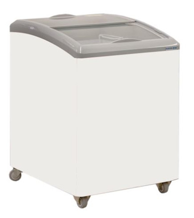 Exquisite SD151 Curved Glass Display Chest Freezer 151L with LED Light