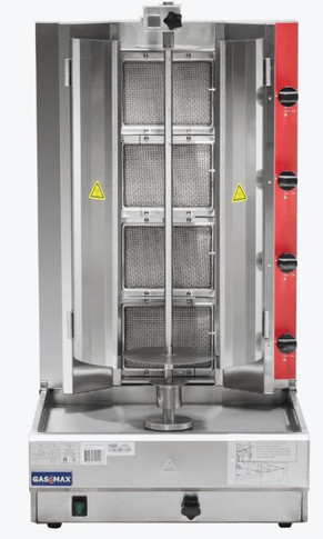 Semi-automatic 4 Burner LPG Kebab Machine