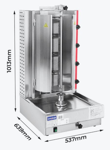 GasMax Semi-automatic 4 Burner NG Kebab Machine KB-4