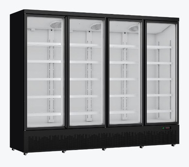 Four Door Supermarket Fridge Black LG-2200BGBM
