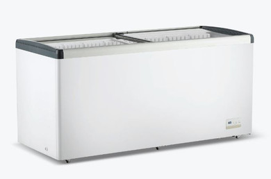 586L Chest Freezer with Flat Glass Sliding Lids - WD586G