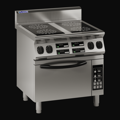 Luus 4 Zone Induction Cooktop with Electric Oven