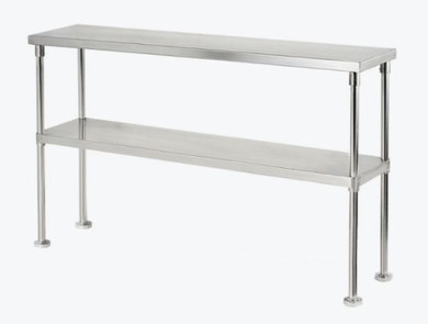 Double Tier 400mm Deep Workbench Overshelf 750mm High WBO2-1200-400