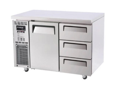 Turbo Air KUF12-3D-3-N Undercounter 1 Door 3 Drawers Freezer