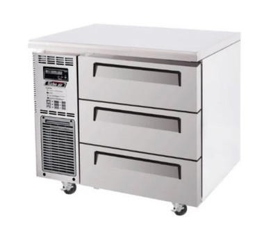 Turbo Air KUF9-3D-3-N Undercounter 3 Drawer Freezer