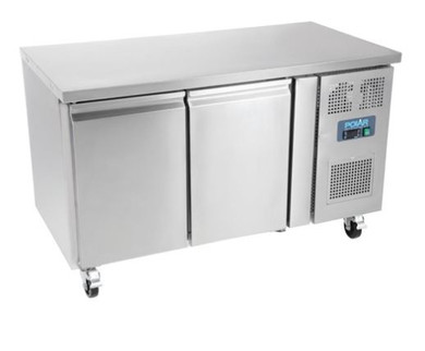 Polar UA047-A U-Series Double Door Counter Fridge - 282Ltr