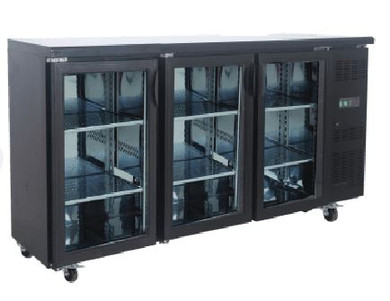 Exquisite UBC570 570L Triple Glass Door Commercial Back Bar Fridge