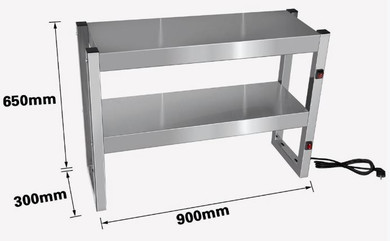 Benchstar Commercial Food Warmer with 4 Lamps FW4L-092