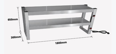 Benchstar Commercial Food Warmer with 10 Lamps FW10L-182