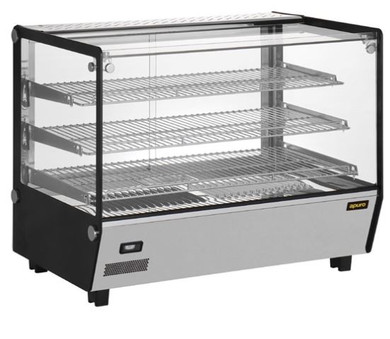 Apuro HW924-A 160L Square Countertop Heated Display Merchandiser