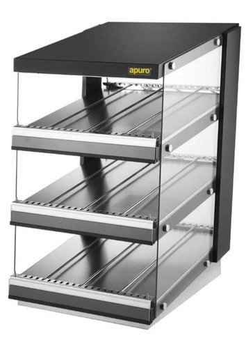 Apuro HW926-A Commercial 3-Shelf Sloped Chute Food Warmer (600mm Wide)