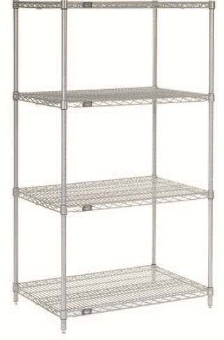 Atlas 18487EPL 4 Shelf Wire Shelving Kit - 1220mm x 455mm