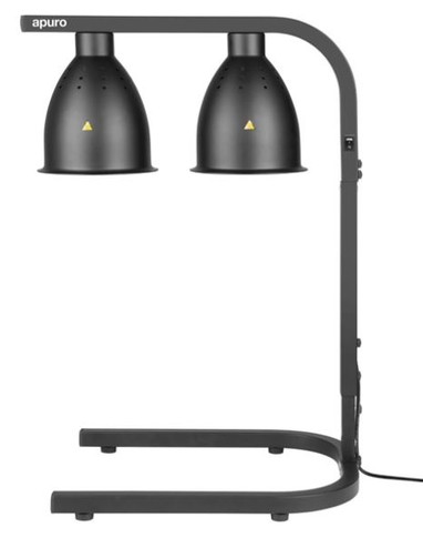 Apuro JA865-A Infrared Food Warmer Matt Black