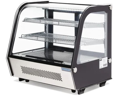 Polar GP292-A G-Series Energy Efficient Countertop Food Display Fridge 120 Ltr Black