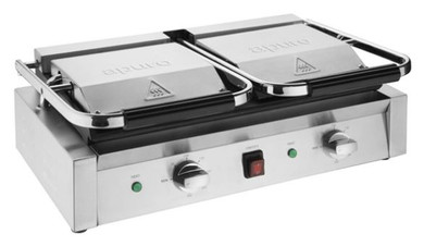 Apuro CU606-A Bistro Double Contact Grill | 2.9kW 15A Ribbed/Flat