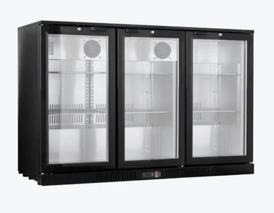 Thermaster LG-330TD Underbench Three Heated Glass Door Bar Cooler with Heater Switch (293L)