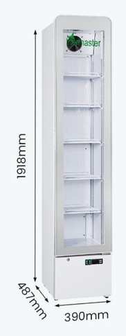 Thermaster Slim Fit Upright Glass Door Beverage Fridge - LG166FA