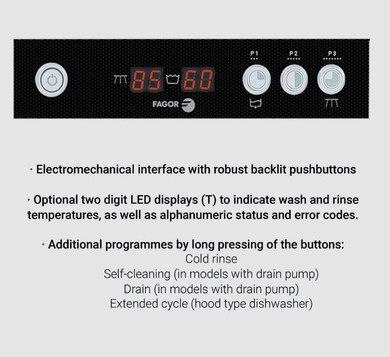 Fagor iNova Concept Pass-Through Dishwasher - WHC-502TBD