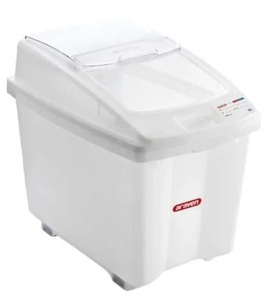 Araven CR976 Transparent Mobile Ingredient Bin 80Ltr