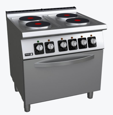Fagor Kore 700 Series Electric 4 Burners with oven C-E741