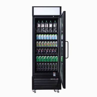 Bromic UC0550GDL-NR Upright Display Fridge 546 L - 1 Door - Flat Glass- Lightbox