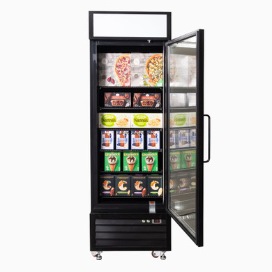 Bromic UF0550GDL-NR Upright Display Freezer 546L 1 Door Flat Glass Lightbox