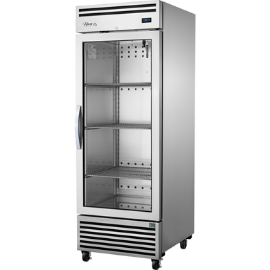 True Refrigeration TGN-1R-1G 2/1 GN Upright Foodservice Refrigerator - 1 Glass Swing Door (Reversible)