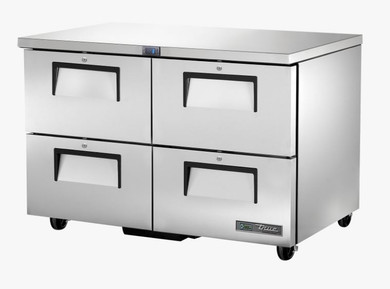 True Refrigeration TUC-48D-4-HC Undercounter Foodservice Refrigerator, 4 Drawers