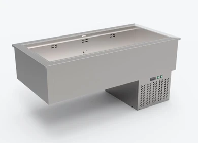 Thermaster 4×GN 1/1 Capacity Ventilated Static Cold Bain Marie Trays - GN4-VA