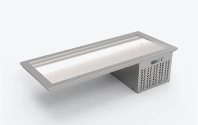 Thermaster 4×GN 1/1 Capacity Static Cold Bain Marie Trays - GN4-FA