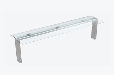 Thermaster Top Glass Sneeze Guard With LED Lighting - TGL-6G