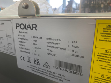 Ex-Showroom Polar Ex-GD875-A G-Series Countertop Prep Fridge 3x 1/3GN & 1x 1/2GN