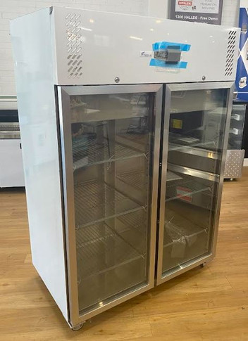Ex-Showroom FED-X Ex-XURC1200G2V S/S Two Full Glass Door Upright Fridge