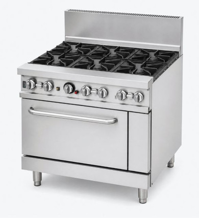 BRENNER Forge 800 Series 6 burners Gas Range with one Fan Forced Oven NG - BREG8RO-900N