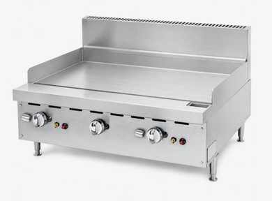 BRENNER Forge 800 Series Bench Top Gas Griddle NG with 3 burners - BREG8G-900N